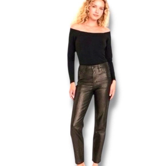 High rise Sparkly Denim - Women's Pants - Picture 2 of 6